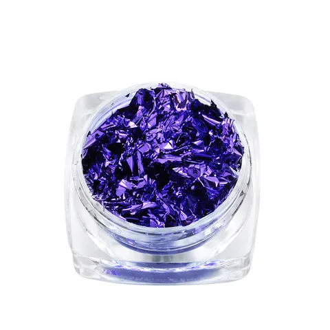 Gold/Rose gold/Silver Flakes Glitter Aluminum Foil Sequins Chrome Powder Nails Irregular Sticker Nail Art Manicure Decor