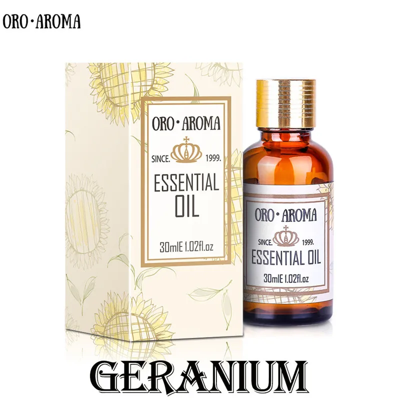 

oroaroma natural geranium oil Remove Relieve pain Acne Clean skin Relax Detox Chest massage geranium essential oil