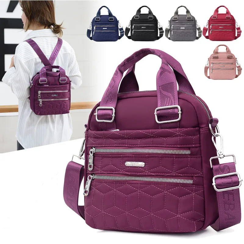 

Vento Marea Travel Women Backpacks Small Multifunctional Shoulder Bag For Women 2020 Waterproof Nylon Solid Multi Pocket Packbag