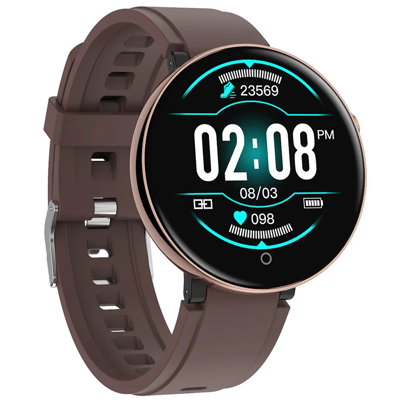 TIMEWOLF кровяное давление, умные часы ЭКГ PPG монитор Смарт-часы для мужчин IP68 Водонепроницаемые Смарт-часы для huawei Android Apple Iphone - Цвет: Brown Black