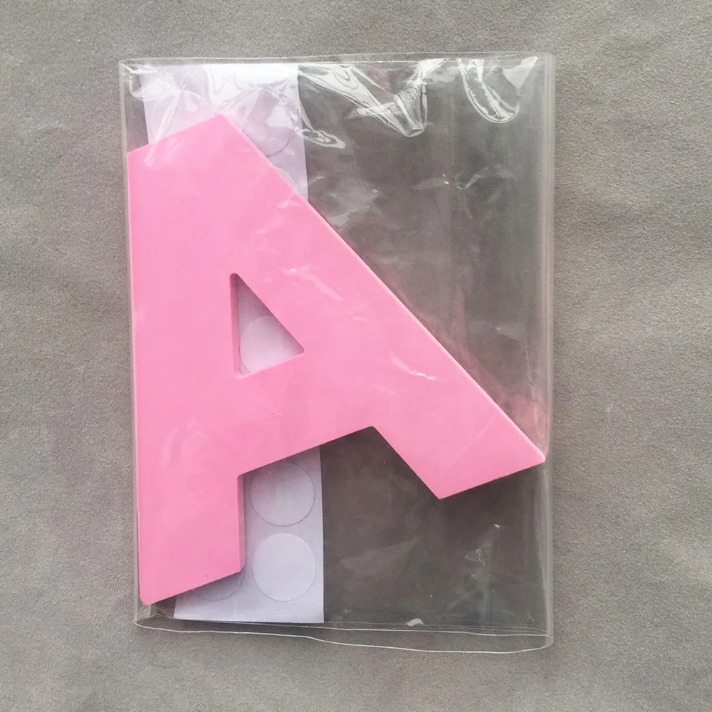 ПВХ розовый A-Z Алфавит прописные английские буквы интерьерные настенные садовые Свадебные Декоративные наклейки для детской комнаты