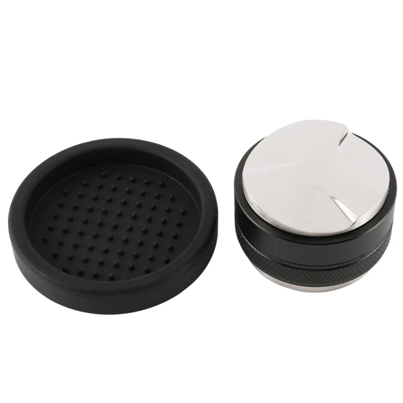 New 51Mm Coffee Distributor & Tamper,51Mm For Delonghi Dedica Portafilter With Silicone Tamper