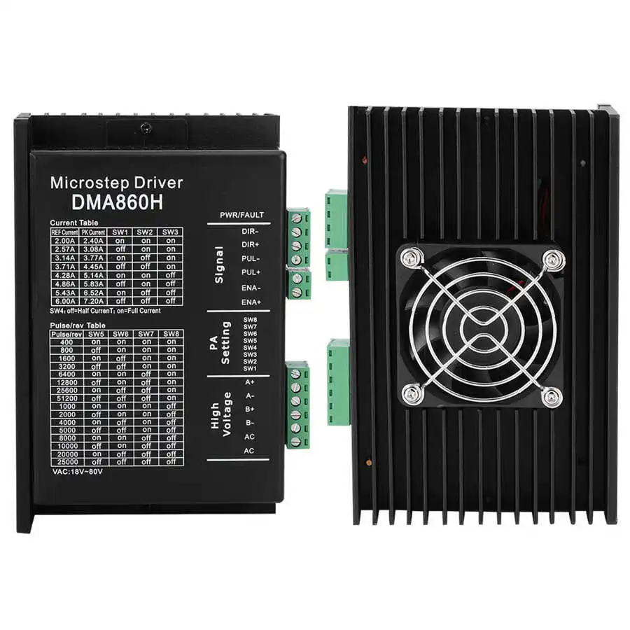 Stepper Motor Driver MA860H Microstep 256 2phase 18-80VAC 7.2A for NEMA23 NEMA34 | Обустройство дома