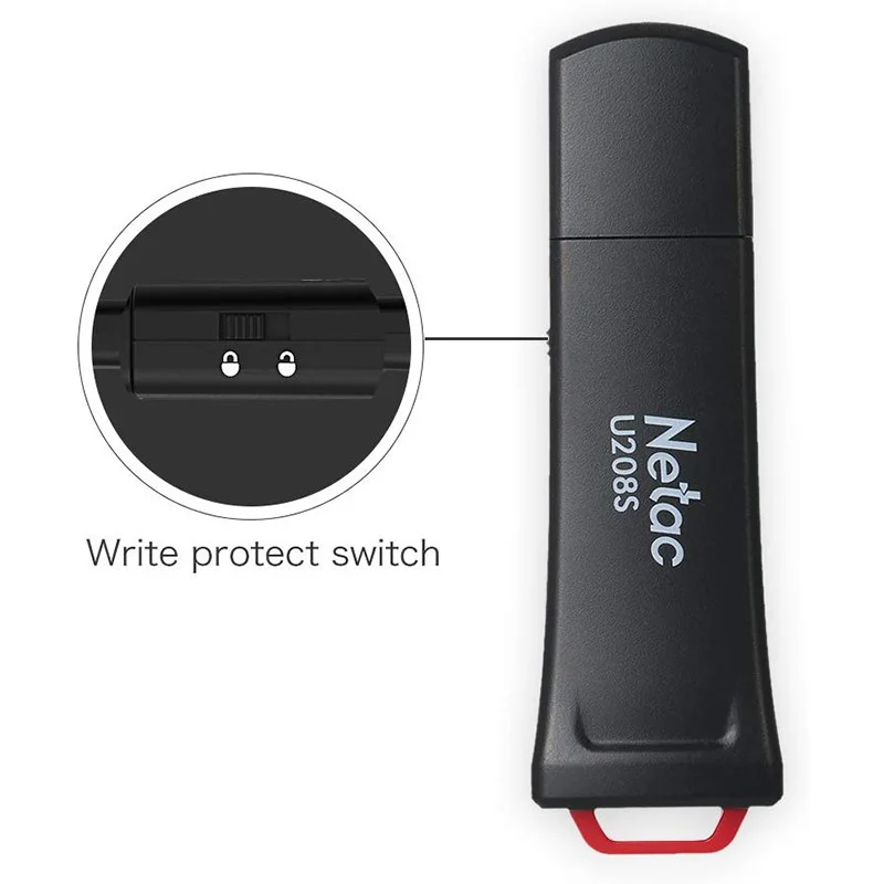 usb флешка USB флеш-накопитель Netac U208S 8 ГБ 16 ГБ 32 г USB2.0 защитный коммутатор аппаратное блокированное устройство флэш-накопитель карта памяти Флешка USB флешки Флэшки