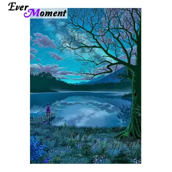 

Ever Moment Diamond Paint Scenery Tender Night Children Adults Handicrafts Square Stones Hobby DIY Leisure At Home Decor 4Y994