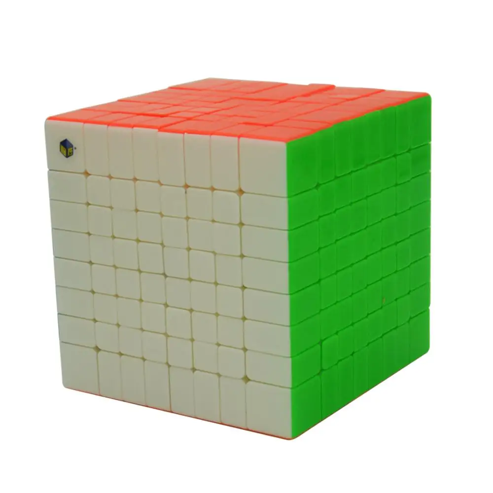 

2019 New Arrive Yuxin HuangLong 8x8x8 Square Shape Magic Cube Competition Twist Puzzle 87mm - Fluorescent Colorful