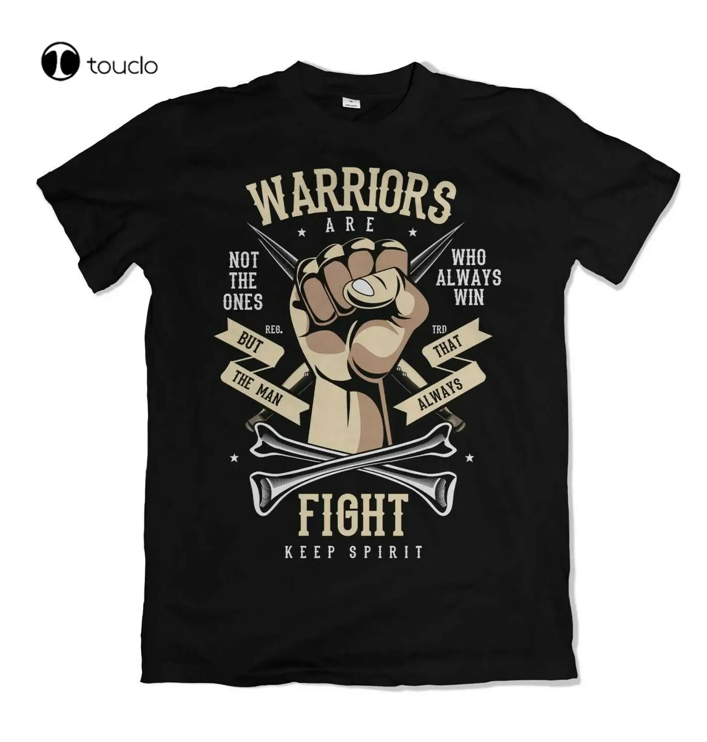 Warriors Fist Mens T Shirt Fight Spirit Honor Pride Club Strong Gym S-3Xl