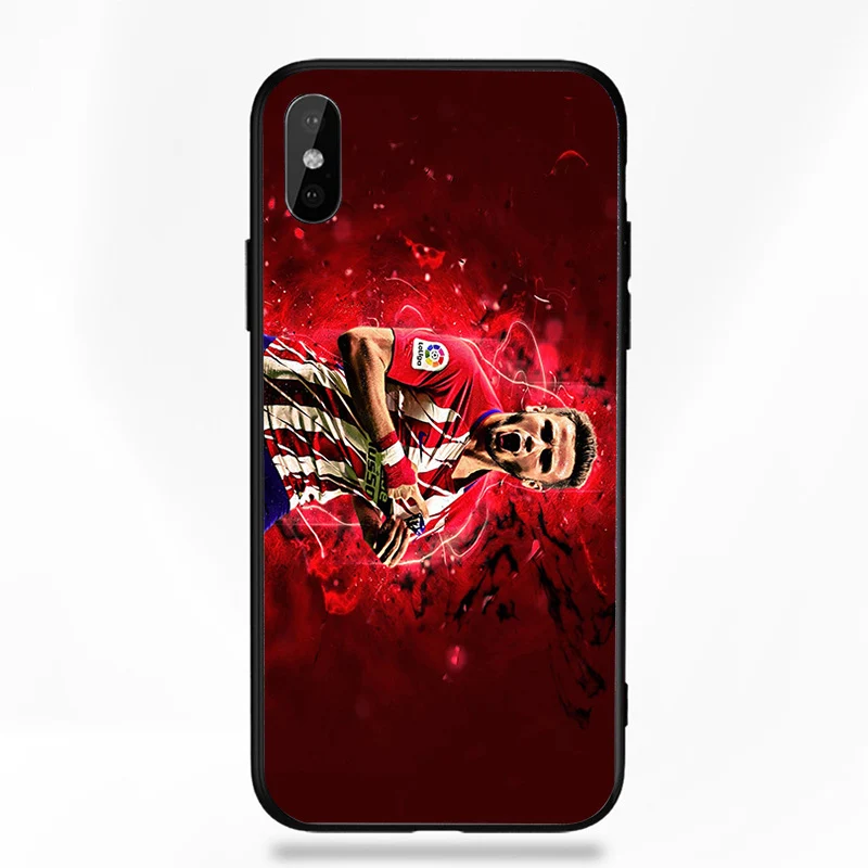 A2053 Чехол для телефона Saul для iphone, чехол Atletico Madrid FC DIY, черный мягкий чехол из ТПУ для iphone 11Pro X XR XS MAX 7 8 7plus 6 6S 5S SE 5 - Цвет: A2053