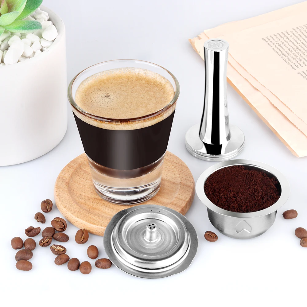 230ML Upgraded Stainless Vertuo Coffee Capsule For Nespresso Vertuoline GCA1 & Delonghi ENV135 With Aluminum Lids Vip Link | Дом и сад
