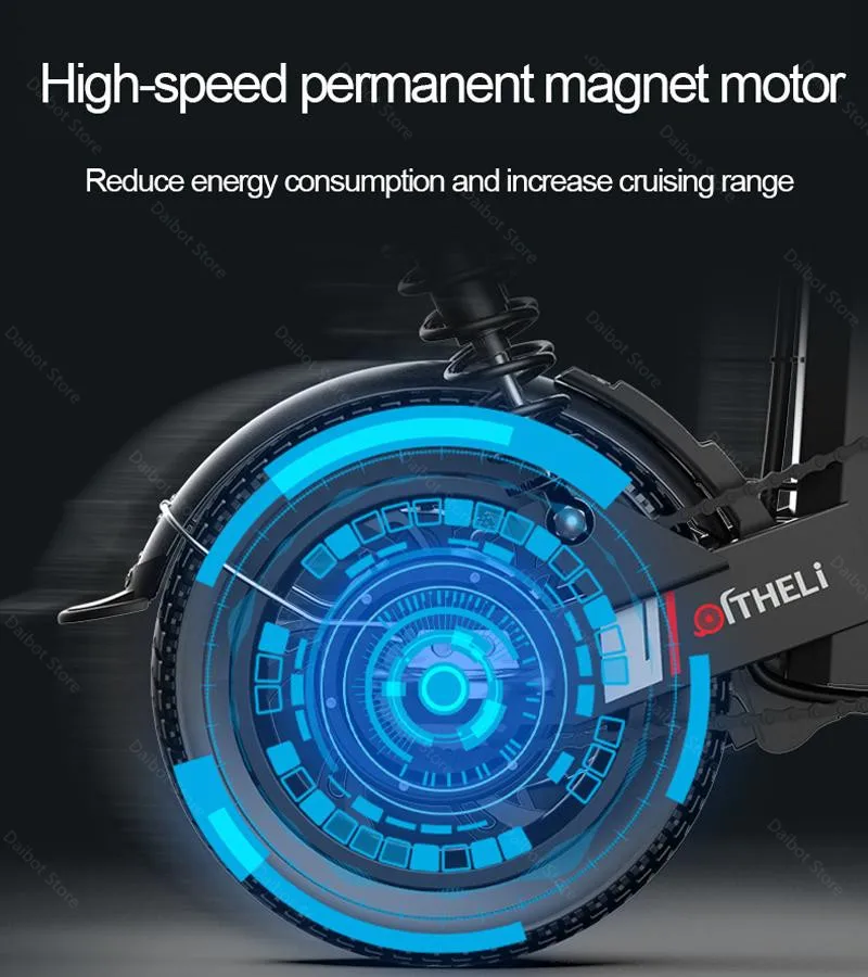 Daibot Electric Folding Bicycle 400W 48V Two Wheels Electric Bicycles With Removable Battery Mini 12 Inch Electric Scooter Bike (7)