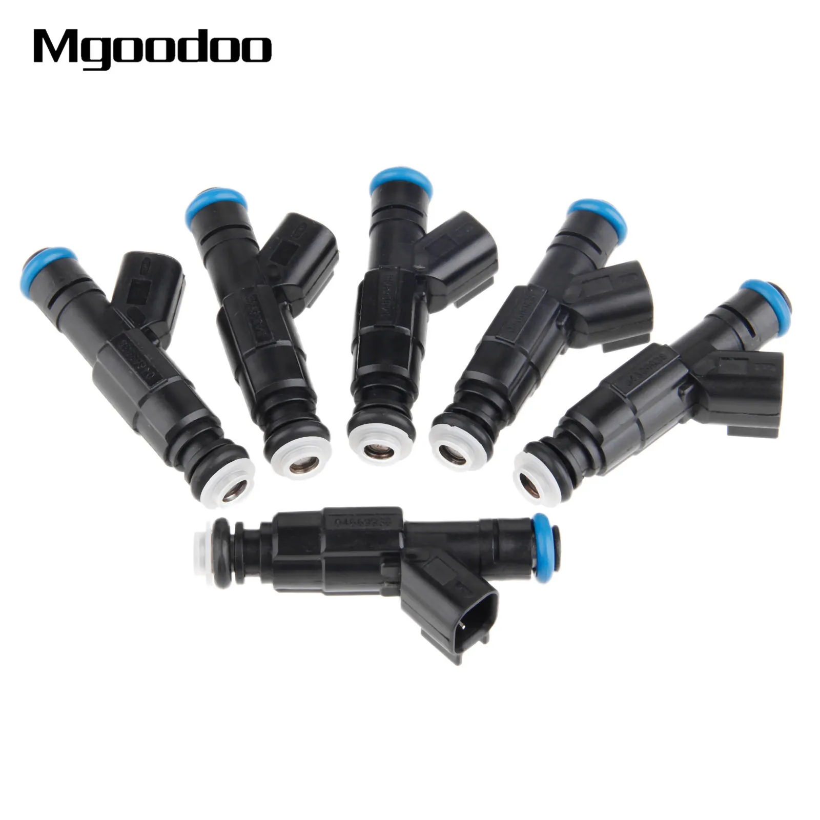 6 PCS 4-Hole Upgrade Fuel Injectors For 99-04 4.0L Jeep Cherokee 0280155784 NEW