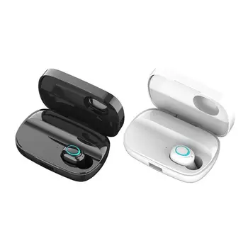 

Wireless Bluetooth 5.0 In-ear HiFi Stereo Mini Headset Multi-function Super Clear Sound Quality with Charging Case