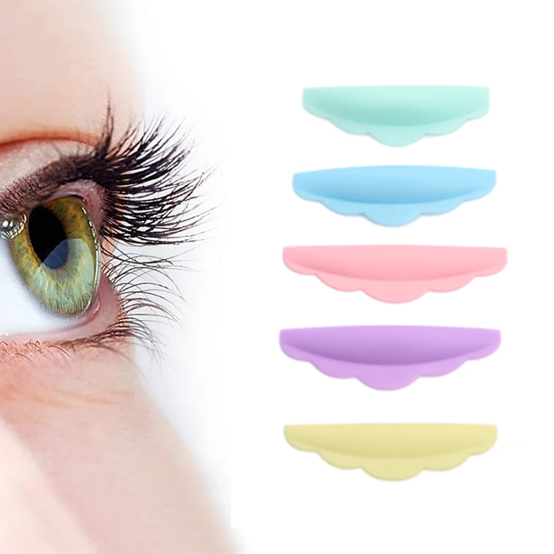 5Pairs New Silicone Eyelash Perm Pad Colorful Recycling Lashes Rod Shield Lifting 3D Eyelash Curler Accessories Applicator Tools