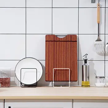 

Multifunctional Dish Holder Lid Organizer Pot Lid Rack Storage Pan Lid Cover Cabinet Pantry Black Holder Rack New