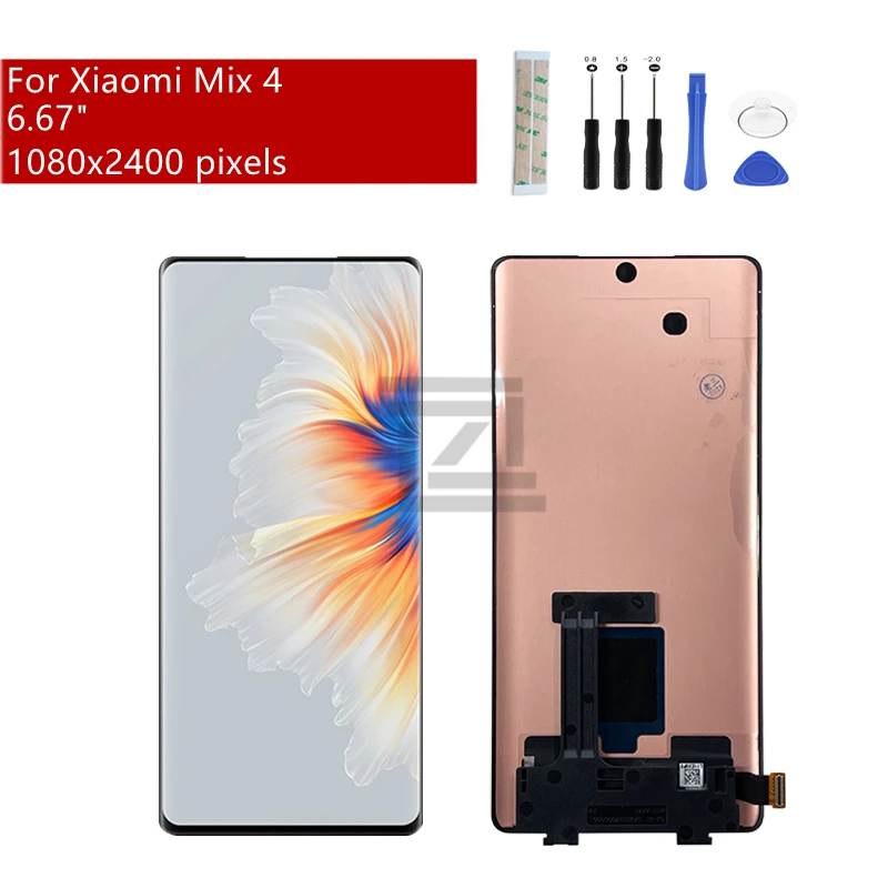 

For Xiaomi Mix4 Display Touch Screen Digitizer Assembly With Frame Lcd Panel For Mix 4 Screen Replacement Repair Parts 6.67"