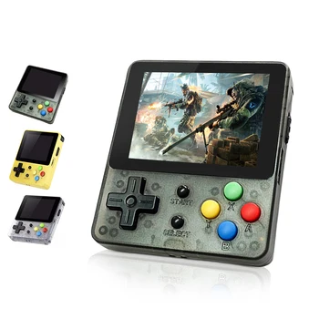 

2.6 Inch Display Handheld Game Console Classic Portable Retro Game Player 16GB Family TV Games Black And White Transparent Shell