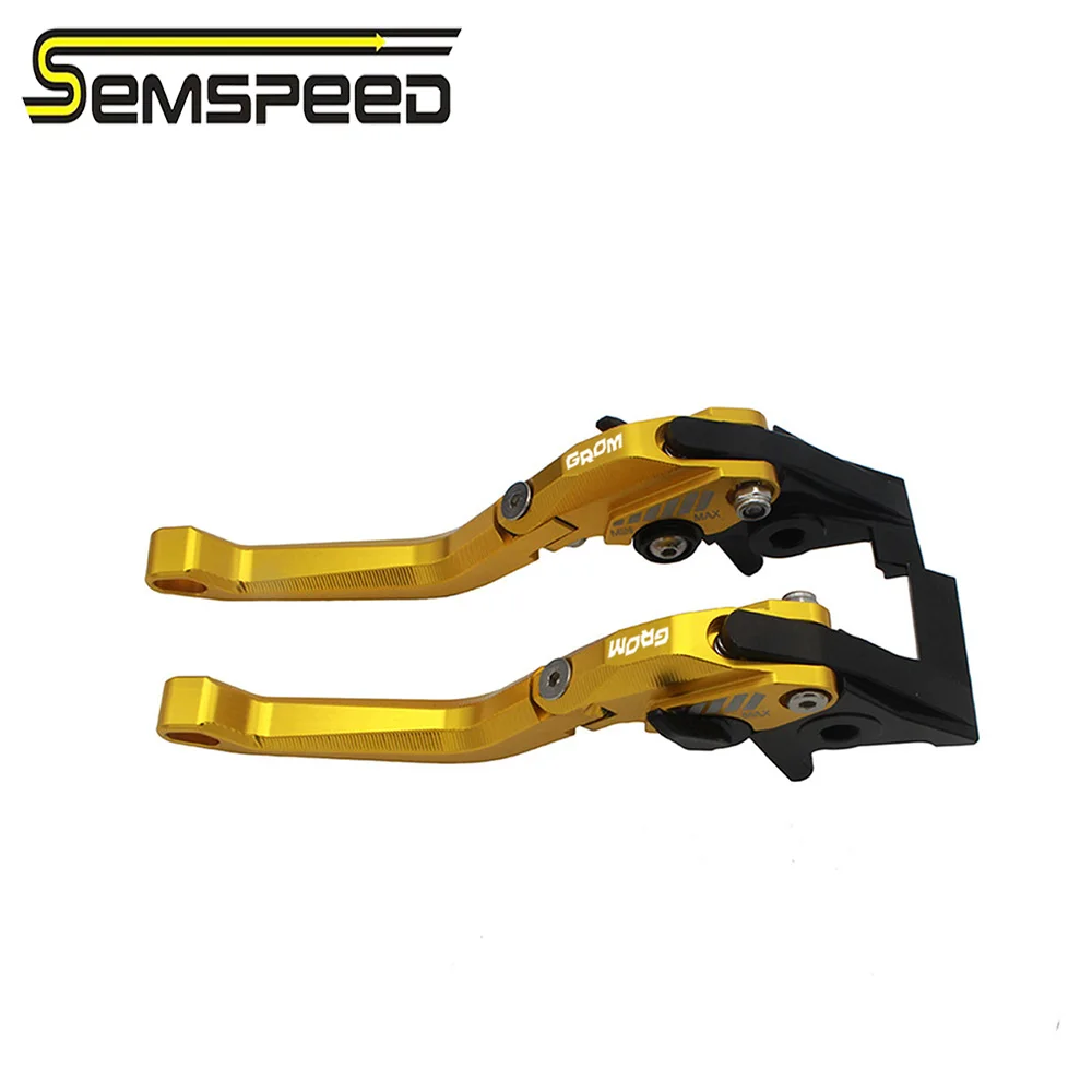 Трехмерные складные рычаги тормозной муфты SEMSPEED с логотипом GROM для мотоцикла Honda