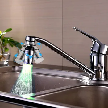

Water Power Led Faucet Three Color Temperature Change 360 Degree Rotation Light Water Tap Glow Led Faucet Glow Water Tap