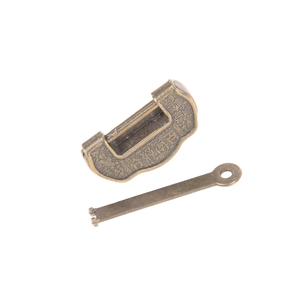 Serrure Ancienne En Laiton Pour Tiroir Ou Armoire – Avec 1 Clé – Déco Vintage