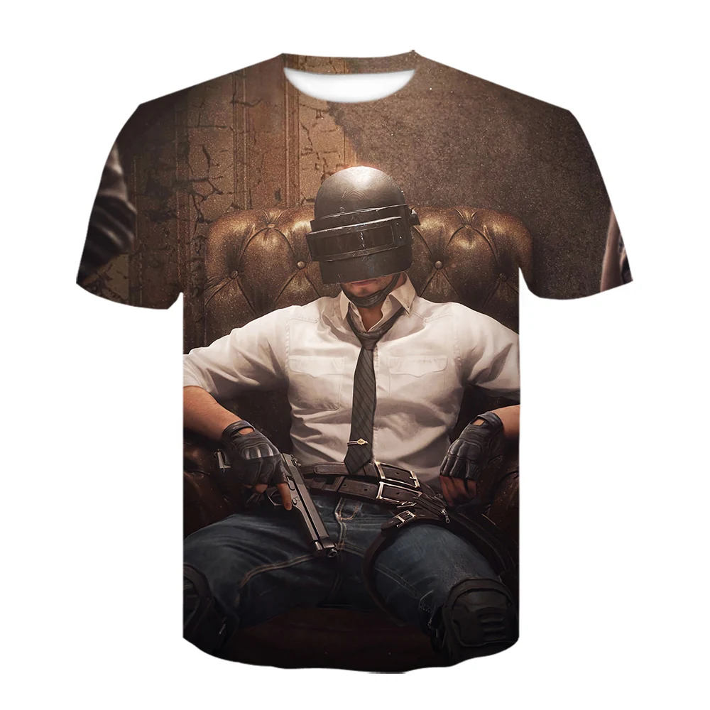 Горячая игра PUBG Мужская 3D футболка/Женская мода Playerunknown's Battlegrounds Мужская футболка 3D принт размера плюс одежда