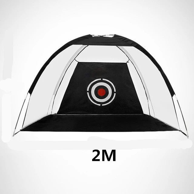 Black 2M Складные клетки для игры в гольф, тренировочные приспособления для использования в помещении/на открытом воздухе, садовые луга, тренировочная сетка для гольфа, 1/2 м, спортивное оборудование для гольфа - Цвет: Black 2M