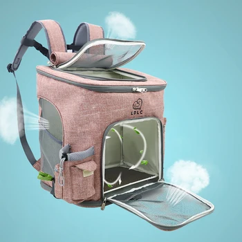 

Pet Carrier Backpack Mesh Breathable Outdoor Bag for Small Medium Dog Cat Multifunction Portable Carrier Bags Comfort Backpack