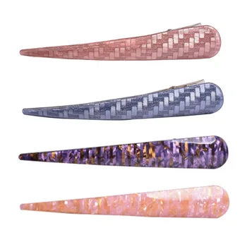 

Shiny Glitter Acrylic Horn Hair Clips Clamp Duckbill Clips Hair Styling For Hair Women Girls Long Hairpins Barrette Hairclip