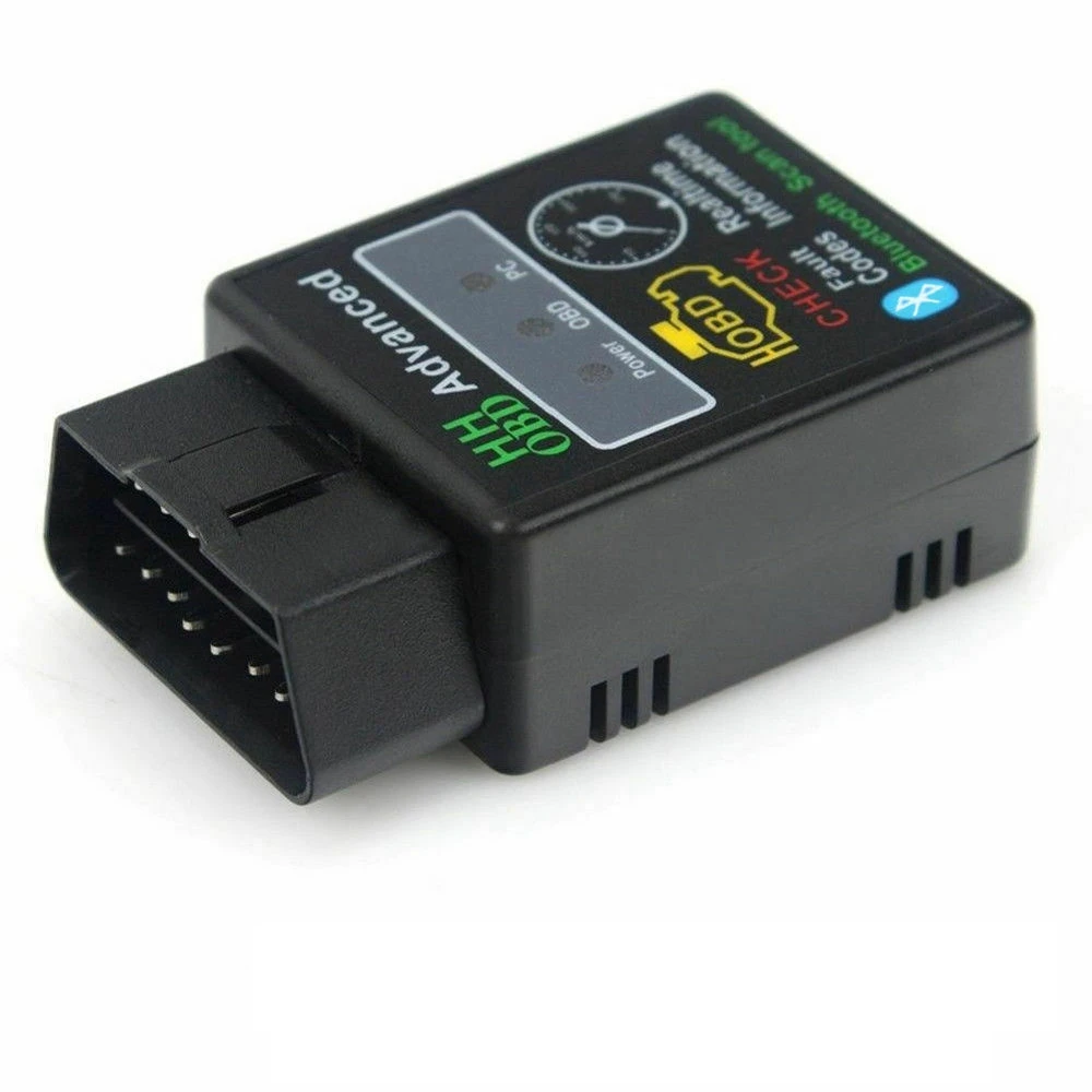V2.1 ELM327 HH OBD 2 OBDII Авто Bluetooth диагностический инструмент интерфейс сканер черный