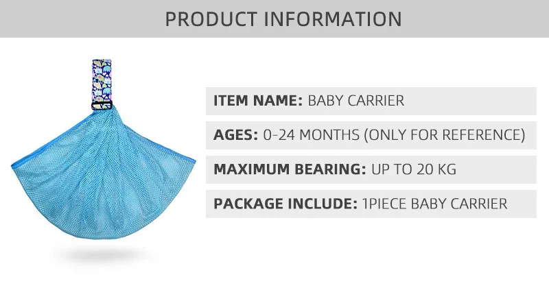 Из Сетчатой Ткани для маленьких девочек Обёрточная бумага Воздухопроницаемый детский слинг комфортная новорожденного Рюкзак-переноска сумка для переноски аксессуары для 3-24 месяцев