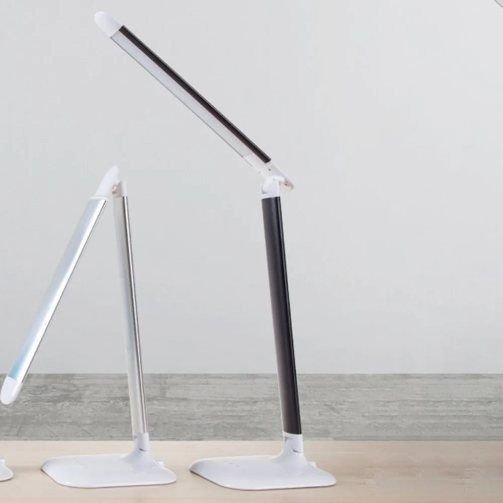 USB Eyes Protection Light Table Lamp Five-Level Dimmable Foldable Touch Sensor Control Table LED Desk Lamp