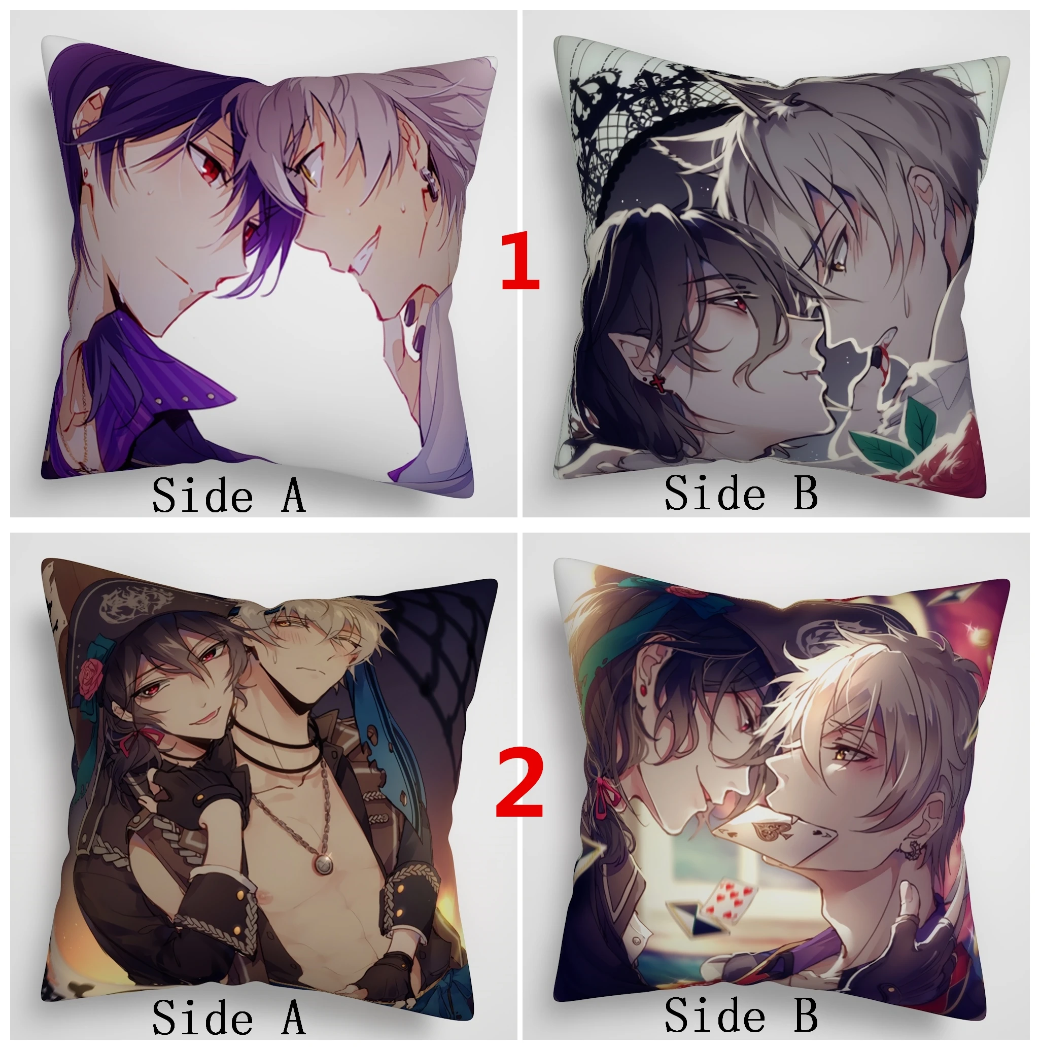 Suefアニメアンサンブルスターアンデッドyaoi佐久間レイ Ogami古賀アニメ両面枕クッションケースカバー Pillow Case Aliexpress