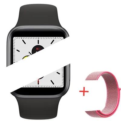 Смарт-часы GOLDENSPIKE IWO 12, Bluetooth, 1:1, серия 5, Inteligente, Brinde Pulseira, Смарт-часы, Android, для обновления IOS, IWO 9, 8, 7 - Цвет: black add strap