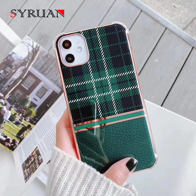 Чехол с гальваническим покрытием в британском стиле для iPhone 11Pro Max X XR XS 6 7 8Plus