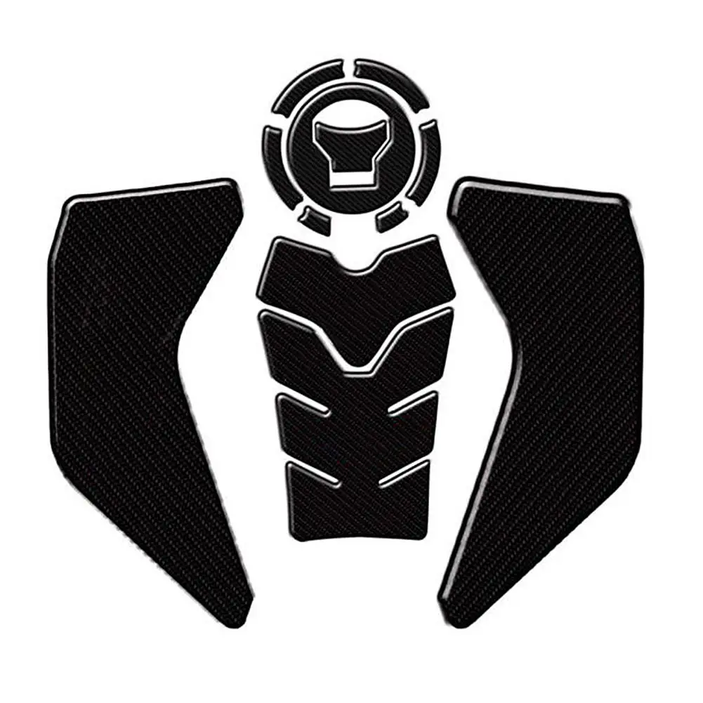 Carbon Fiber Fish Bone Side Pad Sticker Easy To Use Reduce Slippage Motorcycle Fuel Tank Protector For Honda CRF1000L | Автомобили и