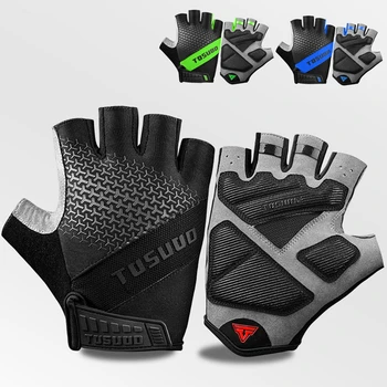 

2020 New Cycling Gloves Non-slip MTB Gloves Mountain Bike Half Finger Gloves Men Summer Bicycle Gym Fitness Sports Gloves