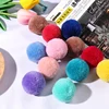 Multi tamaño Pom piel 15mm 20mm 25mm 30mm 40mm suave lentejuelas mullida felpa artesanía manualidades Pompones bola de pelos casa bufanda para decoración de costura ► Foto 1/6