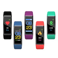 115 плюс Смарт часы Шагомер для занятий фитнесом Спорт на открытом воздухе HeartRate кровяное давление монитор фитнес трекер Браслет