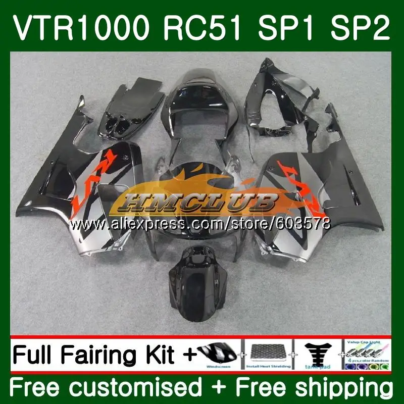 Fairing For HONDA VTR1000 2000 2001 2002 2003 2004 2005 2006 Sale Grey 89CL.12 RTV VTR 1000 RC51 SP1 SP2 00 01 02 03 04 05 06