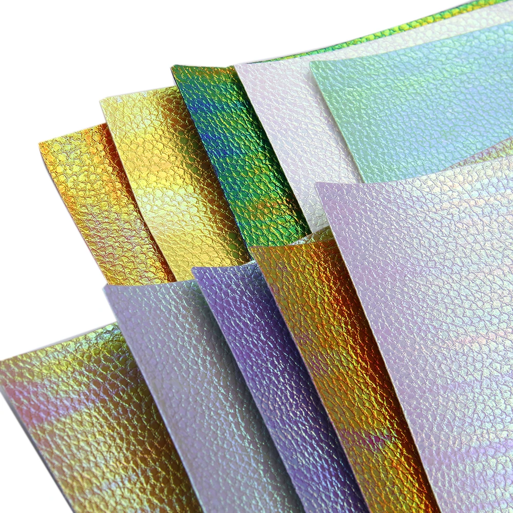 

20*34cm Spunlaced Iridescence Litchi Pattern Synthetic Leather,DIY Handmade Materials For Making Crafts,1Yc7867