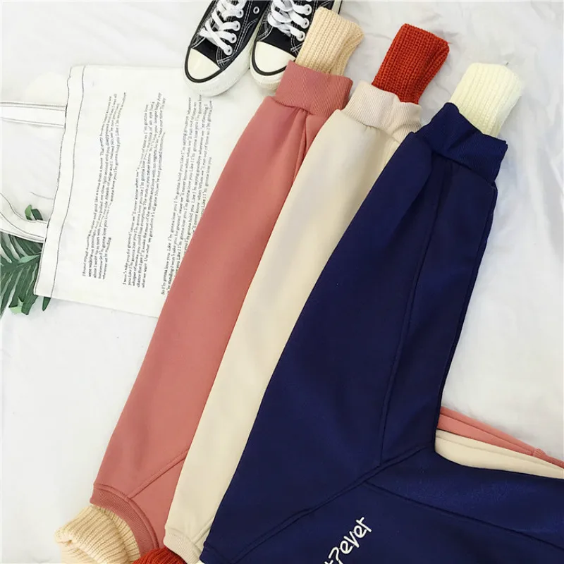  Hoodies Women Turtleneck Patchwork Thicken Winter new Outwear Hoodie Korean Streetwear Casual Pullo