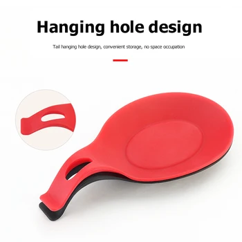 

Silicone Spoons Spatula Pads Spoon Mats Insulation Mats Saucers Rice Spoon Racks Food Grade High Temperature Kitchen Cook