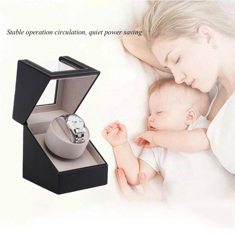 

Dustproof Electric Automatic Winding Single Watch Winder Box Storage Case Decor Self-winding watch box watch winding box storage