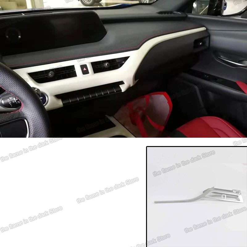 

Lsrtw2017 Carbon Fiber Car Center Console Dashboard Vent Handle Trims for Lexus Ux UX200 UX260h 2019 2020 2021 Accessories Auto