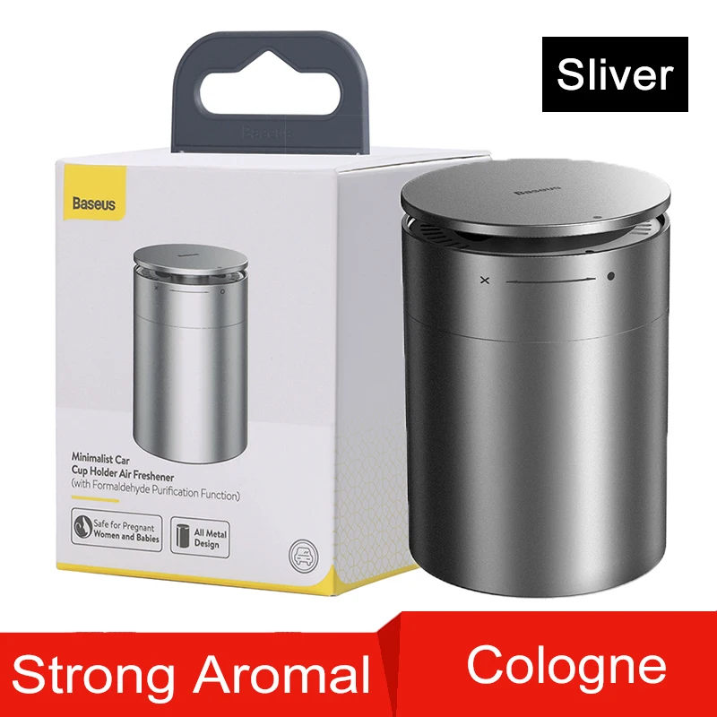 Sliver Cologne Автомобильный освежитель воздуха Baseus, диффузор, авто ароматерапия с парфюмом, ионами формальдегида, очиститель воздуха, ароматизатор для автомобиля, освежитель духов - Название цвета: Sliver Cologne