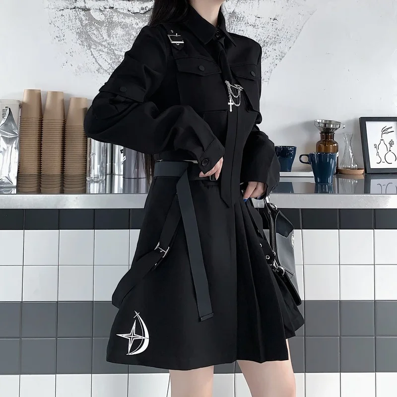 ★韓国の人気【Project G/R】★LONG SLEEVE SKIRT-FADED NAV.Y★ ☆韓国の人気【Project G/R】☆LONG SLEEVE SKIRT-FADED GRE.Y☆