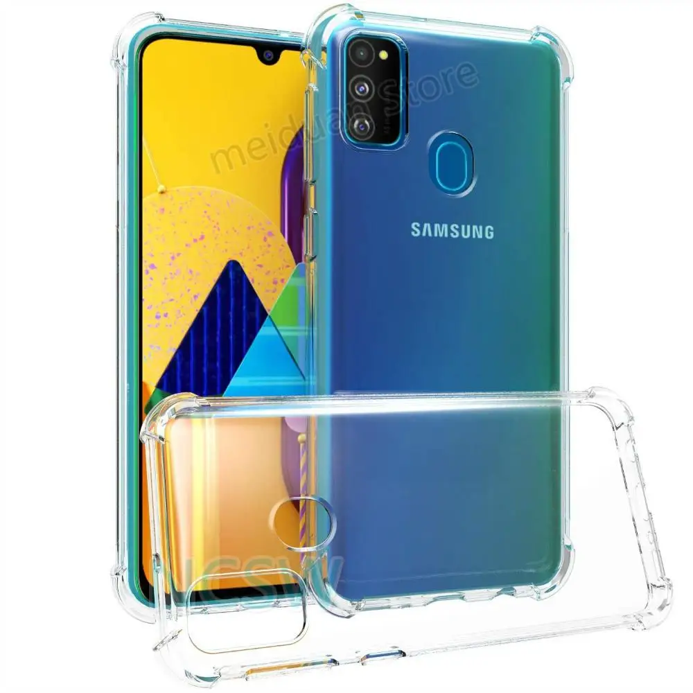 Прозрачный чехол из ТПУ для Samsung Galaxy M31 M21 M11 A01 A21 A31 A41 A51 A71 Note10 Lite A20 A30 A40 A50 A70