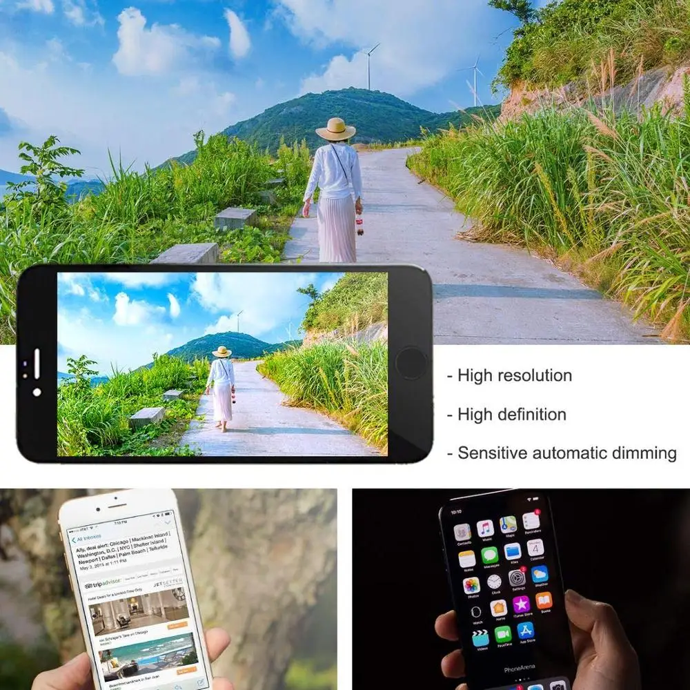Качественная замена экрана AAA для iPhone 8 Plus ЖК дисплей сенсорный экран 8g в сборе