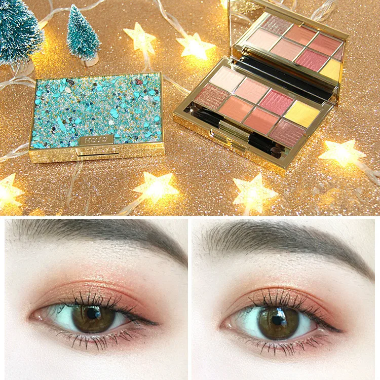 

Starry Color 8 Color Eyeshadow Matte Pearlescent Earth Color Beginner Makeup
