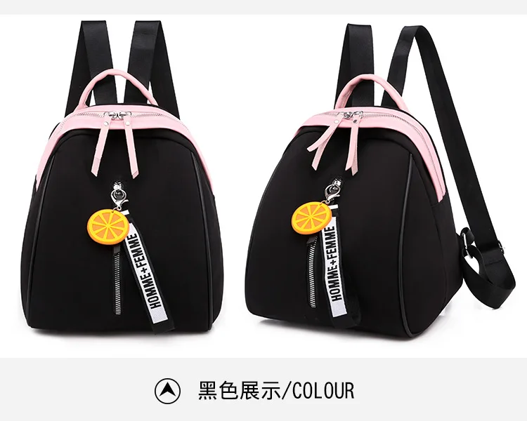 2020 Waterproof Oxford Backpacks Women Solid Pattern School Bags for Teenager Girls Fashion Yellow Backpacks Female Shoulder Bag