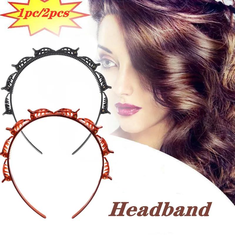 Magic Fashion Sweet Woman Girls Hair Tool Multilayer Plastic Hairpin Lady Convenient Summer Bridesmaid Wedding Makeup Hair Hoops